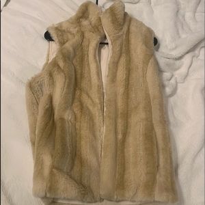 Faux fur vest
